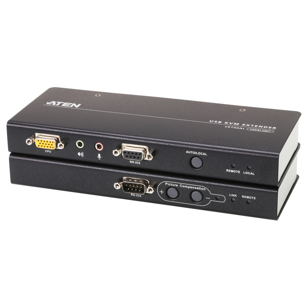 ATEN (Taiwan) USB VGA Audio RS-232 Cat 5 KVM Extender - 200 m - CE750A price in srilanka