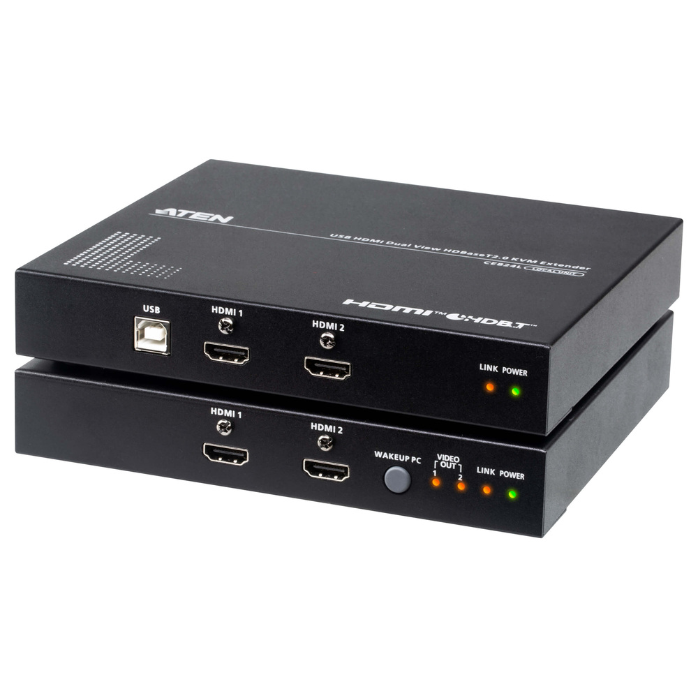 ATEN (Taiwan) USB HDMI Dual View HDBaseT 2.0 KVM Extender - CE824 price in srilanka