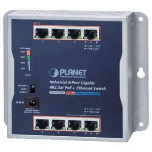 PLANET (Taiwan) 8-Port Industrial Unmanaged Gigabit PoE+ Wall Mount Switch - WGS-818HP price in srilanka