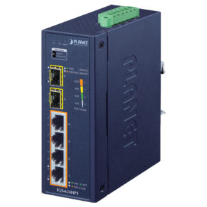 PLANET (Taiwan) 6-Port Industrial Gigabit PoE+ Switch with 2.5G SFP Uplinks - IGS-624HPT price in srilanka