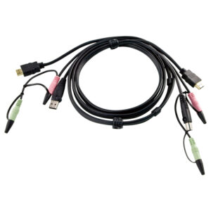 ATEN (Taiwan) 1.8 m USB HDMI Audio KVM Cable - 2L-7D02UH price in srilanka
