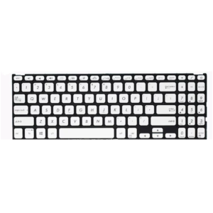 Asus (Taiwan) Vivobook A512 Silver Backlit Laptop Keyboard (6M) front view price in srilanka