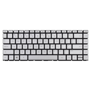 HP (USA) 340 G7 348 G7 Silver Backlit Laptop Keyboard (6M) front view price in srilanka