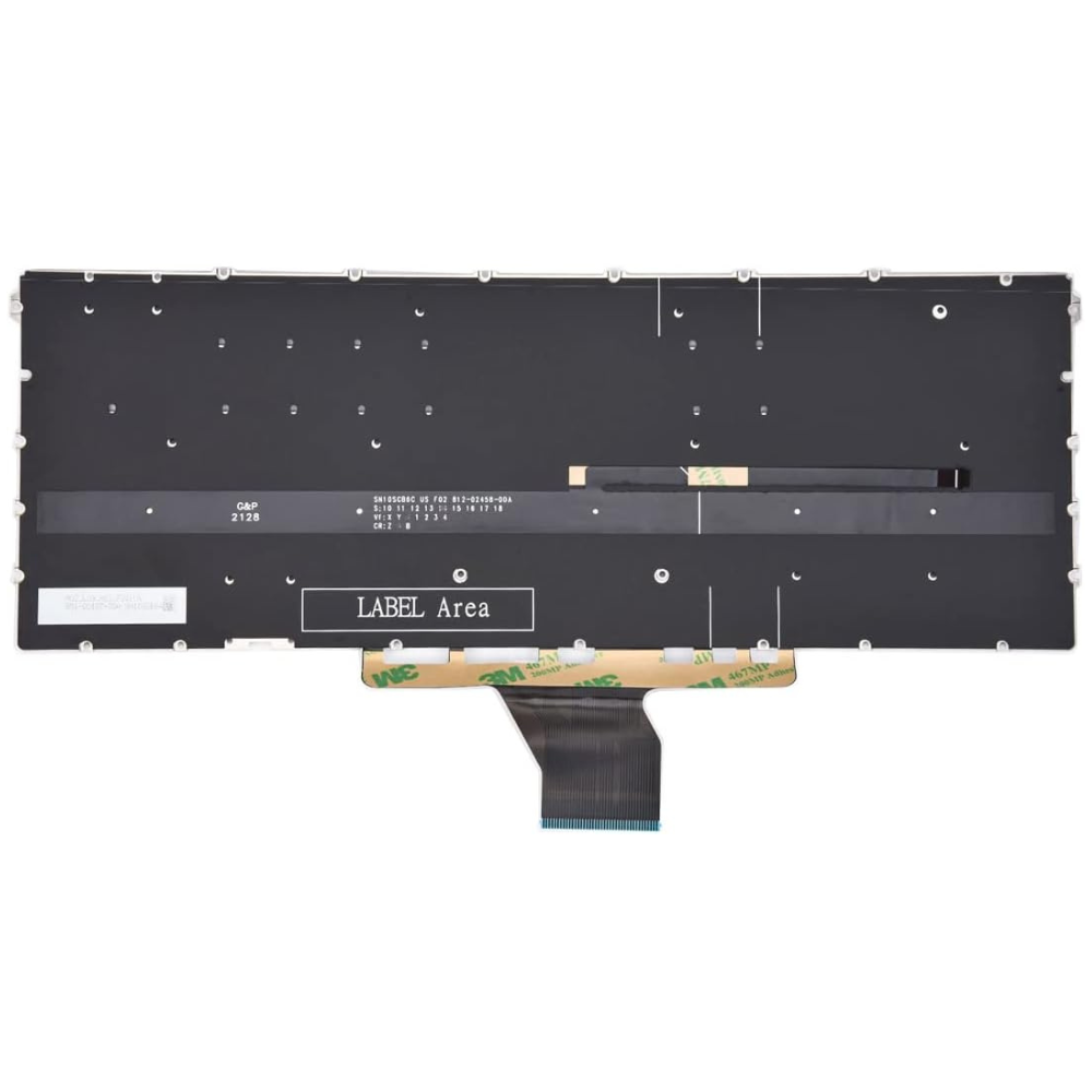 HP (USA) Envy x360 14-ES0013DX Grey Backlit Laptop Keyboard (6M) representative rear view price in srilanka