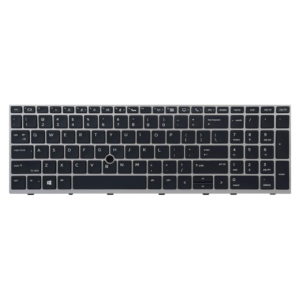 HP (USA) EliteBook 850 G5 850 G6 Black key silver frame Backlit Laptop Keyboard (6M) price in srilanka