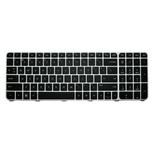 HP (USA) Pavilion DV7-7000 Black key silver frame Backlit Laptop Keyboard (6M) price in srilanka