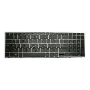 HP (USA) ZBook Fury 15 G7 G8 Black key silver frame Backlit Laptop Keyboard (6M) price in srilanka