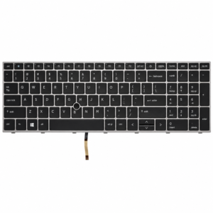 HP (USA) ZBook Fury 17 G7 G8 Black key silver frame Backlit Laptop Keyboard (6M) price in srilanka