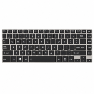 Toshiba (Japan) Portege Z40-A Z40-B Z40T-B Z40T-A R30-A R73 Black key silver frame Laptop Keyboard (6M) price in srilanka