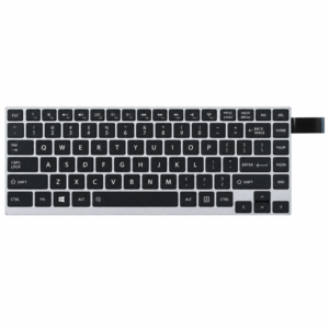 Toshiba (Japan) Satellite W30 U900W W35DT-A W30DT W35T Black key silver frame Backlit Laptop Keyboard (6M) price in srilanka