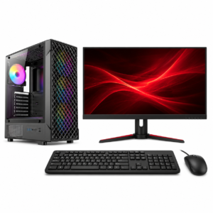 AMD Entry Graphic Design Ryzen 7 9700X/16GB/Crucial E100 1TB NVMe SSD/8GB VGA/Win11 Pro+ MS Office Pro Plus 2024 Desktop PC Full Set with 23.8-inch Monitor price in srilanka